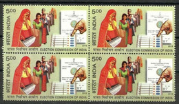 India 2010 ELECTION COMMISSION OF INDIA Block Of 4 Stamps MNH As Per Scan - Andere & Zonder Classificatie