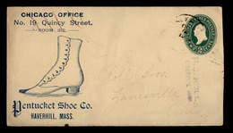 Pentucket Shoe Co. Haverhill Mass. Stationery Cover 19?? Women Shoes Chaussure De Femme Semelle - Other & Unclassified