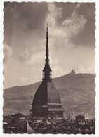 18601 " TORINO--MOLE ANTONELLIANA E COLLE DI SUPERGA " -VERA FOTO-CART. POST. SPED.1940 - Mole Antonelliana