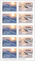 Finland 2022 Christmas And New Year Winter Light Sheetlet Of 5 Strips Of 2 Stamps - Neufs