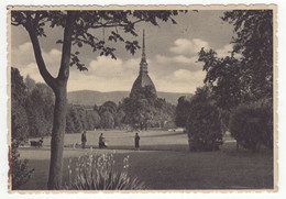 18612 " TORINO-GIARDINO REALE E MOLE ANTONELLIANA " ANIMATA-VERA FOTO-CART. POST. SPED.1940 - Mole Antonelliana