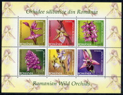 ROMANIA 2007 Wild Orchids Block MNH / **.  Michel Block 394 - Ongebruikt