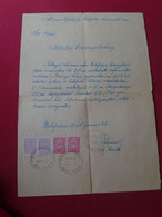 DEL012.9  Old Document - 1948 Hungary Romania  BIKFALVA - Pulugor András - Állami Népiskola Háromszék  -revenue Stamps - Revenue Stamps