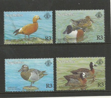 SEYCHELLES SERIE 4 TP NEUFS THEME CANARDS. - Seychellen (1976-...)