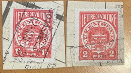 Lettre De Voiture Luxembuourg - Fiskalmarken / Revenue Stamp Luxembourg - Revenue Stamps