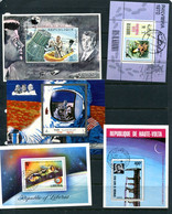 Worldwide 9 Souvenir Sheets Used/CTO Space 14147 - Collezioni
