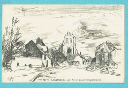 * Langemark - Langemarck (West Vlaanderen) * (Epley - Feldpostkarte - Zum Besten Des Roten Kreuzes) Vor Ypern, Dessin - Langemark-Poelkapelle