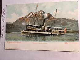 Cpa, VIERWALDSTÄTTERSEE, Dampfer Stadt Luzern, Bâteau, éd Louis Glaser - Lucerne