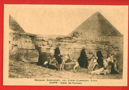 10237 - EGYPTE - MISSION AFRICAINES - Auprès Des Pyramides - Piramiden