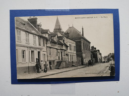 CPA-76-MONT SAINT AIGNAN-La Poste---animée-- ? Habitants-recto Verso--N°76 - Mont Saint Aignan