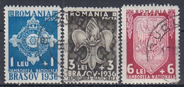 ROMANIA 516-518,used,falc Hinged - Oblitérés