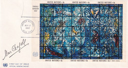 Nations Unies - Vitrail De Chagall 17 11 1967 - Covers & Documents