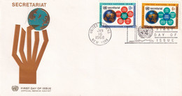 Nations Unies - Secretariat 16 1 1968 - Storia Postale