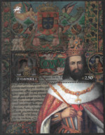 Portugal – 2021 King Manuel I Used Souvenir Sheet - Oblitérés