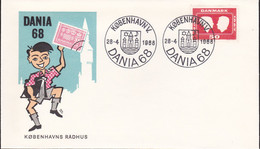 Denemarken 1968, Letter Unused, Dania 68 - Lettres & Documents