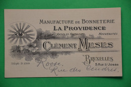 Bruxelles: Manufacture De Bonneterie "La Providence", Rue St Josse Bruxelles - Old Professions