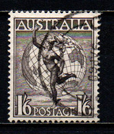 AUSTRALIA - 1956 - MERCURIO E GLOBO TERRESTRE - SENZA FILIGRANA - USATO - Gebraucht