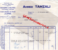 ALGERIE- ALGER - LETTRE AHMED TAMZALI-HUILERIE D' OLIVES CONCASSERIE CAROUBES-FIGUES REGENCE LE GOUMIER-LAGORCE NEXON - Autres & Non Classés