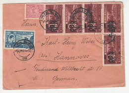 KING MICHAEL, RAFTING ON RIVER, BUCHAREST, REVENUE STAMP, RPR OVERPRINT STAMPS ON COVER, 1948, ROMANIA - Covers & Documents