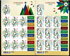 Australia 2022 Christmas - Joy & Peace Sheetlets MNH - Ungebraucht