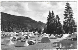 CPSM GERARDMER, CAMPING DU BOUT DU LAC, RENAULT 4CV 4 CV, Format 9 Cm Sur 14 Cm Environ, VOSGES 88 - Gerardmer