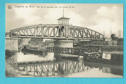 * Kapelle Op Den Bos - Capelle Au Bois (Vlaams Brabant) * (Nels) Vue Sur Le Nouveau Pont Du Chemin De Fer, Péniche, Top - Kapelle-op-den-Bos