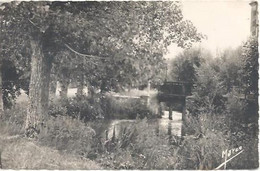 CPSM Bazoches-sur-Hoesne Les Vannes Du Moulin De Cremel - Bazoches Sur Hoene