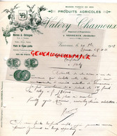 07- VESSEAUX- RARE LETTRE VALERY CHANOUX- PRODUITS AGRICOLES-MARRONS CHATAIGNES-NOIX-MICHEL COUTIRE CONFISEUR VICHY - Landbouw