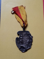 BELGIE BELGIQUE ECHO DE LA DYLE MEDAILLE DE RECONNAISSANCE UIT ERKENTELIJKHEID 1866-1956 MEVROUW FEREMANS 33/24MM - Unternehmen