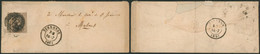 Médaillon - N°10 Margé + BDF Sur Env. Obl P114 çàd Termonde (1861) > Malines - 1858-1862 Medaillen (9/12)