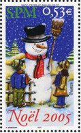 188996 MNH SAN PEDRO Y MIQUELON 2005 MUÑECO DE NAVIDAD - Gebruikt