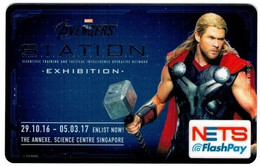 Singapore Cash Card Transport Unused Avengers Thor - World