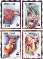 145225 MNH BURUNDI 2004 WWF. ANTILOPES - Neufs