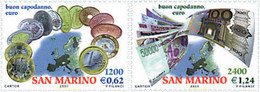 87303 MNH SAN MARINO 2001 BIENVENIDA AL EURO - Gebruikt