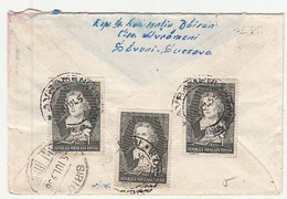 FAMOUS PEOPLE, WRITERS, FRIEDRICH SCHILLER, STAMPS ON REGISTERED COVER, 1956, ROMANIA - Covers & Documents