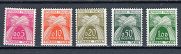 FRANCE - TAXE N° Yt 90/94** - 1960-.... Postfris