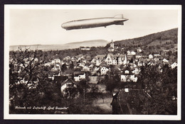 1932 Gelaufene AK, Graf Zeppelin über Reinach. Gestempelt Reinach AG - Reinach
