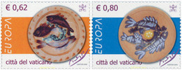 160499 MNH VATICANO 2005 EUROPA CEPT 2005 - GASTRONOMIA - Oblitérés