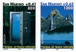 77104 MNH SAN MARINO 2001 EUROPA CEPT. EL AGUA, RIQUEZA NATURAL - Gebruikt