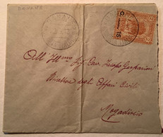 VERY RARE POSTMARK "DANANE SOMALIA ITALIANA 1913"  Sa. 13 Internal Cover (lettera Africa Orientale Lion Italia Colonie - Somalië