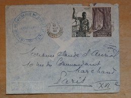 U 25  AEF  LETTRE RECOM.  1949 CHAMBRE DE COMMERCE  BANGUI  A PARIS XVI EME  FRANCE  ++AFFRANCH.  INTERESSANT ++ - Covers & Documents