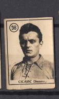 1950s YUGOSLAVIA,CROATIA,DINAMO ZAGREB,CICARIĆ,VINTAGE FOOTBALL TRADING CARDS,3 X 4 Cm - 1950-1959