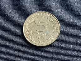 Münzen Münze Umlaufmünze Frankreich 5 Centimes 1987 - 5 Centimes