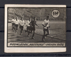 1952. YUGOSLAVIA,CROATIA,SPLIT,HAJDUK YOUTH TEAM,CHAMPIONS,VINTAGE FOOTBALL TRADING CARDS,6 X 4 Cm - 1950-1959