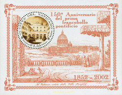 99207 MNH VATICANO 2002 150 ANIVERSARIO DEL PRIMER SELLO PONTIFICAL - Used Stamps