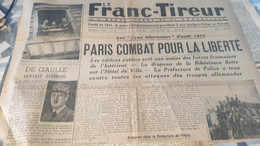 FRANC TIREUR 44 /PARIS COMBAT LIBERTE/DE GAULLE /RESISTANTS F.F.I /LAVAL VICHY - Testi Generali