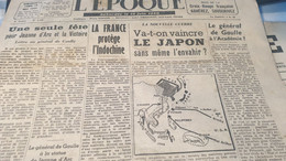 EPOQUE 45 /LETTRE A DE GAULLE /INDOCHINE/JAPON/KOENIG - General Issues