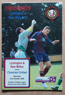 Lymington & New Milton Vs Chesham United 21. October 2006 Football Match Program - Boeken