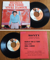 RARE French EP 45t RPM BIEM (7") MONTY (1969) - Ediciones De Colección