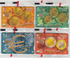 CYPRUS - Welcome Euro ,Puzzle 4 Cards, 11/07, Tirage 1.500, Mint - Zypern